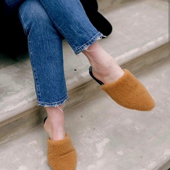 Jenni Kayne | Natural Shearling Flat Mule - Picture 8 of 8